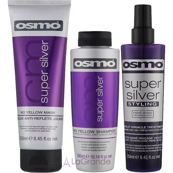 Osmo Super Silver ���� ����� �������� ��� ���������� � ������ ������� (sh/300ml + h/mask/250ml + h/spr/250ml)