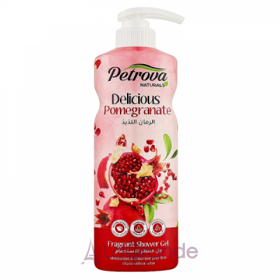 Petrova Naturals Delicious Pomegranate Fragrant Shower Gel     