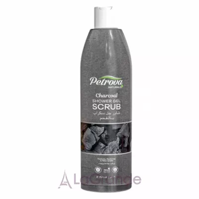 Petrova Naturals Charcoal Shower Gel Scrub -   