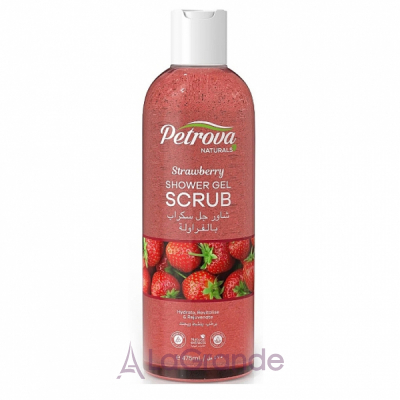 Petrova Naturals Strawberry Shower Gel Scrub -   