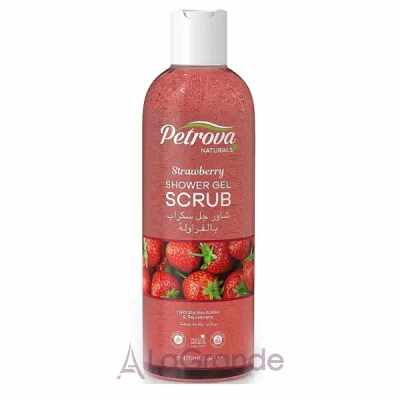 Petrova Naturals Strawberry Shower Gel Scrub -   