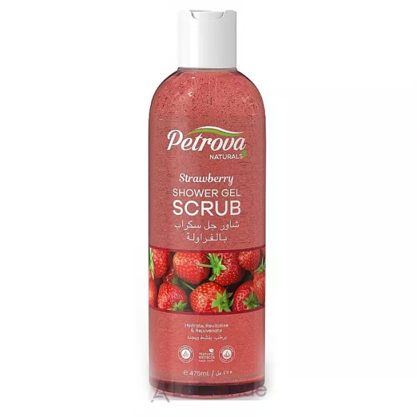 Petrova Naturals Strawberry Shower Gel Scrub ����-����� ��� ���� 
