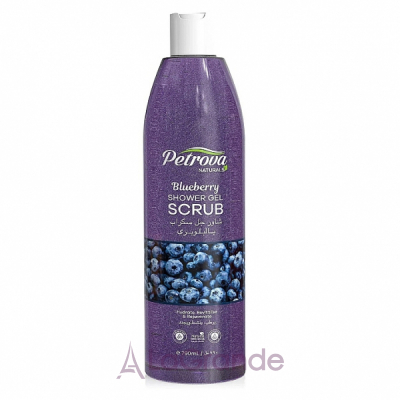 Petrova Naturals Blueberry Shower Gel Scrub -   