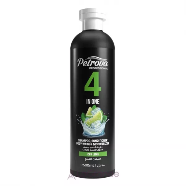 Petrova Professional 4in1 Shampoo, Conditioner Body Wash & Moisturizer Iced Lime ����-������� 4�1 