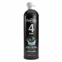 Petrova Professional 4in1 Shampoo, Conditioner Body Wash & Moisturizer Activated Charcoal ����-������� 4�1 "�������������� �����"