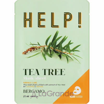 Bergamo Help! Mask Sheet Tea Tree       