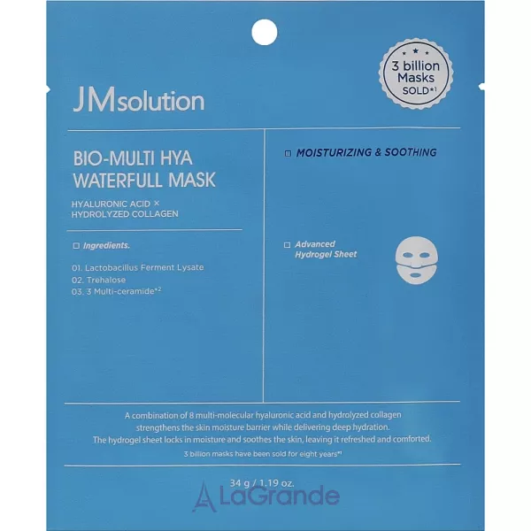 JMSolution Bio-Multi Hya Waterfull Mask ����������� ����� ��� ���� � ������������ ��������
