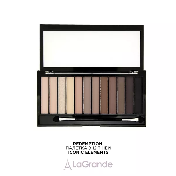 Makeup Revolution Redemption Eyeshadow Palette Iconic Elements ������� �� 12 ����� ��� ���