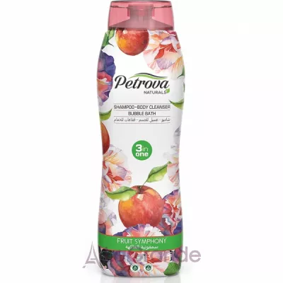 Petrova Naturals Shampoo-Body Cleanser Bubble Bath Fruit Symphony ������� 3�1 � ���������� �������