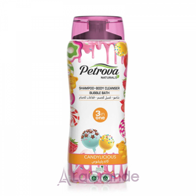 Petrova Naturals Shampoo-Body Cleanser Bubble Bath Candylicious  31 