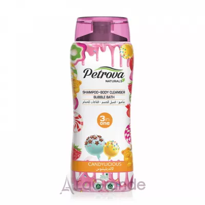 Petrova Naturals Shampoo-Body Cleanser Bubble Bath Candylicious  31 