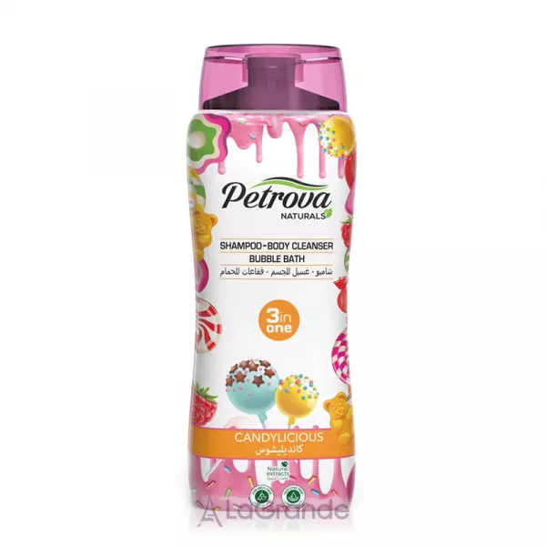 Petrova Naturals Shampoo-Body Cleanser Bubble Bath Candylicious ������� 3�1 