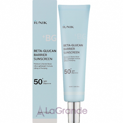 IUNIK Beta-Glucan Barrier Sunscreen SPF50+ PA+++      - SPF50+ PA+++