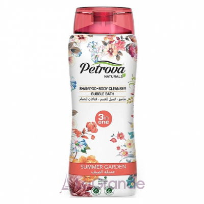 Petrova Naturals Shampoo-Body Cleanser Bubble Bath Summer Garden  31 