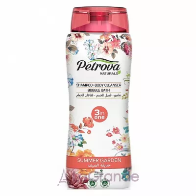 Petrova Naturals Shampoo-Body Cleanser Bubble Bath Summer Garden  31 