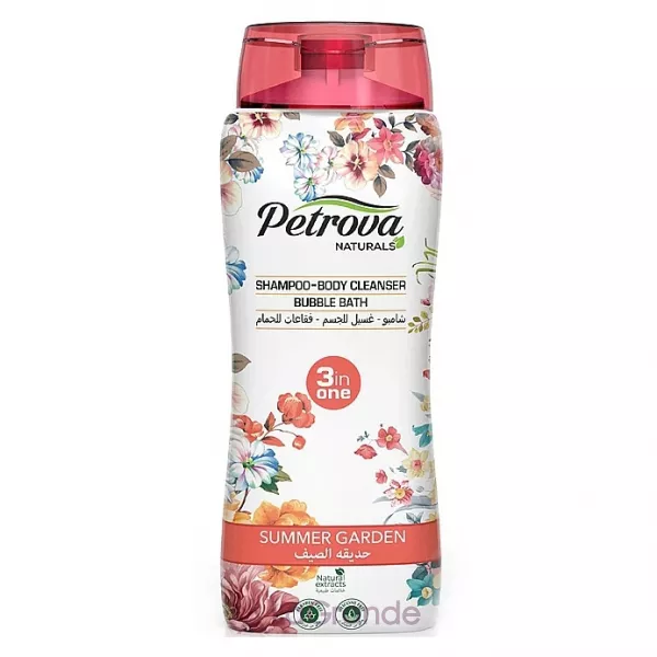 Petrova Naturals Shampoo-Body Cleanser Bubble Bath Summer Garden ������� 3�1 