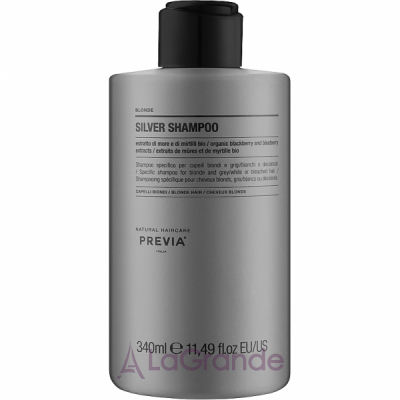Previa Natural Haircare Blonde Silver Shampoo  