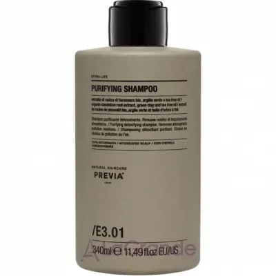 Previa Natural Haircare Extra Life E3.01 Purifying Shampoo  -