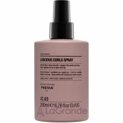 Previa Natural Haircare CurlFriends C.03 Luscious Curls Spray -  