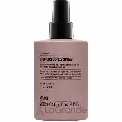 Previa Natural Haircare CurlFriends C.03 Luscious Curls Spray -  