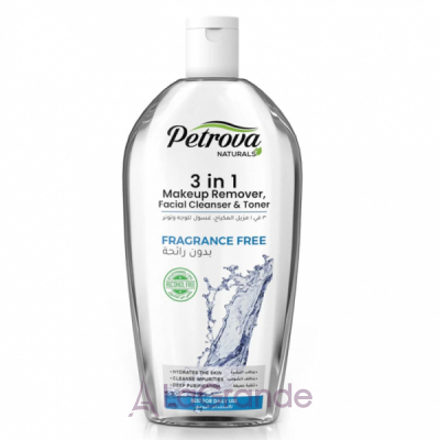 Petrova Naturals 3in1 Makeup Remover Fragrance Free    