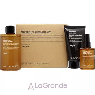 Previa Natural Haircare Suncare Virtuous Summer Kit  ( 350  +  150  +  100 ),  