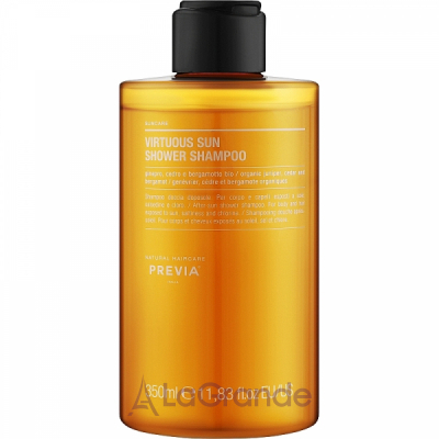 Previa Natural Haircare Suncare Virtuous Sun Shower Shampoo -      