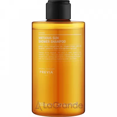 Previa Natural Haircare Suncare Virtuous Sun Shower Shampoo -      