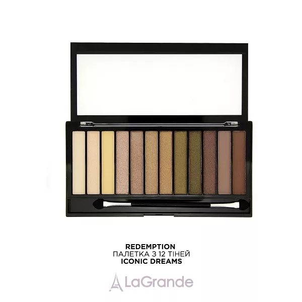 Makeup Revolution Redemption Eyeshadow Palette Iconic Dreams ������� �� 12 ����� ��� ���