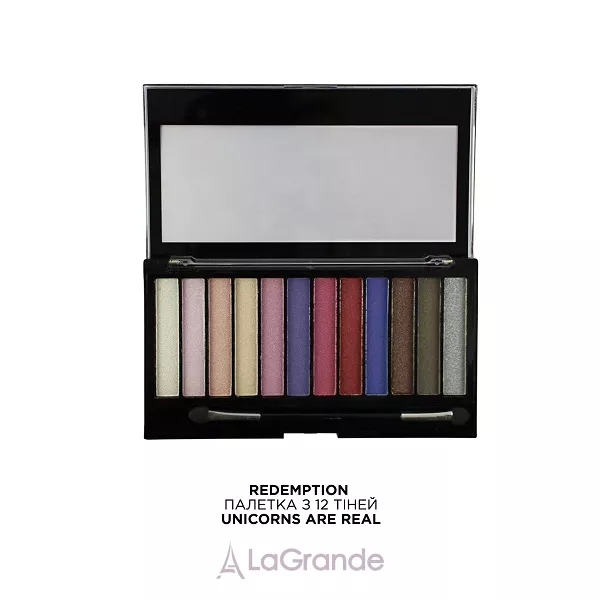 Makeup Revolution Redemption Eyeshadow Palette Unicorns Are Real ������� �� 12 ����� ��� ���