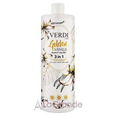 Verdi Care Golden Vanilla 3in1 Shampoo Bubble Bath Body Cleanser    31  