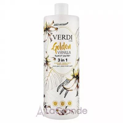 Verdi Care Golden Vanilla 3in1 Shampoo Bubble Bath Body Cleanser    31  