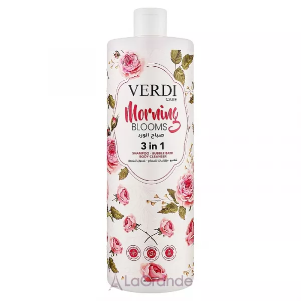 Verdi Care Morning Blooms 3in1 Shampoo Bubble Bath Body Cleanser ���� ��� ���� 3�1 