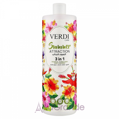 Verdi Care Summer Attraction 3in1 Shampoo Bubble Bath Body Cleanser    31 