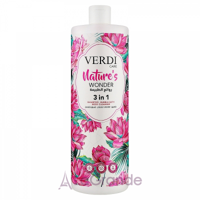 Verdi Care Nature's Wonder 3in1 Shampoo Bubble Bath Body Cleanser    31 