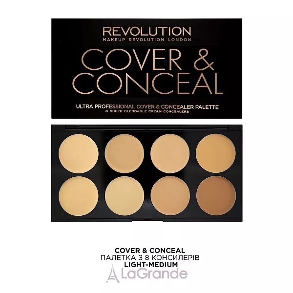 Makeup Revolution Ultra Cover And Conceal Palette ������� ���������� ��� ����