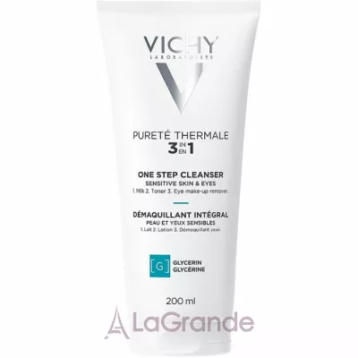 Vichy Purete Thermale 3 in 1 One Step Cleanser     3--1