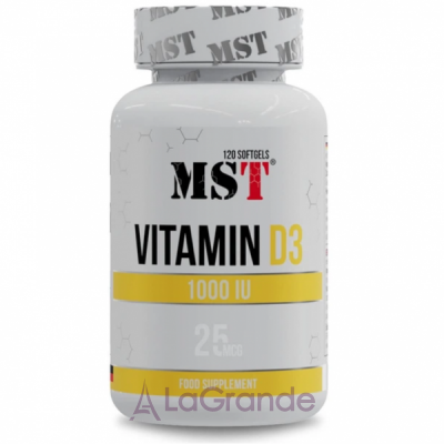 MST Vitamin D3 25 mcg (1000 IU) ³���� D3 MST 25 ��� (1000 ��) �'�� �������