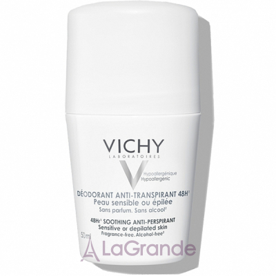 Vichy Deodorant Anti-Transpirant 48H Sensitive Or Depilated Skin  - 