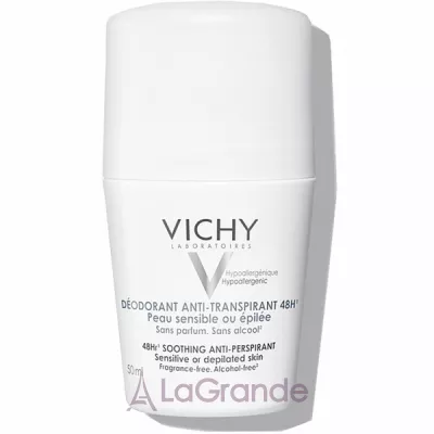 Vichy Deodorant Anti-Transpirant 48H Sensitive Or Depilated Skin  - 