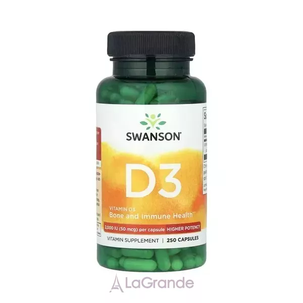 Swanson Vitamin D3 2000 IU ĳ������ ������� 