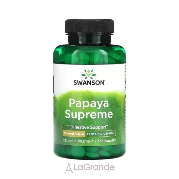 Swanson Papaya Supreme 50 mg ĳ������ ������� ��� �������� ��������� 
