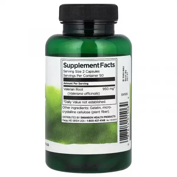 Swanson Valerian Root 475 mg ĳ������ ������� 