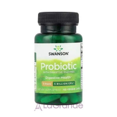 Swanson Probiotic with Digestive Enzymes 5 Billion CFU ĳ  