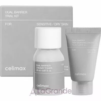 Celimax Dual Barrier Trial Kit Travel ����� �������� ��� ���� (Toner 20ml + Cream 10ml)