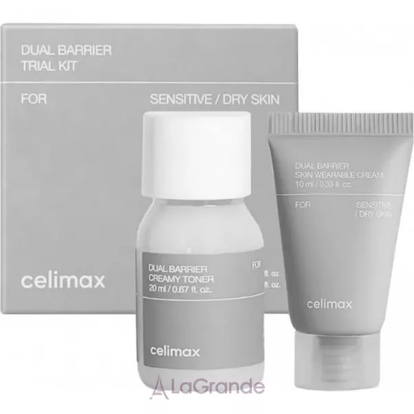 Celimax Dual Barrier Trial Kit Travel ���� ������� ��� ������� (Toner 20ml + Cream 10ml)