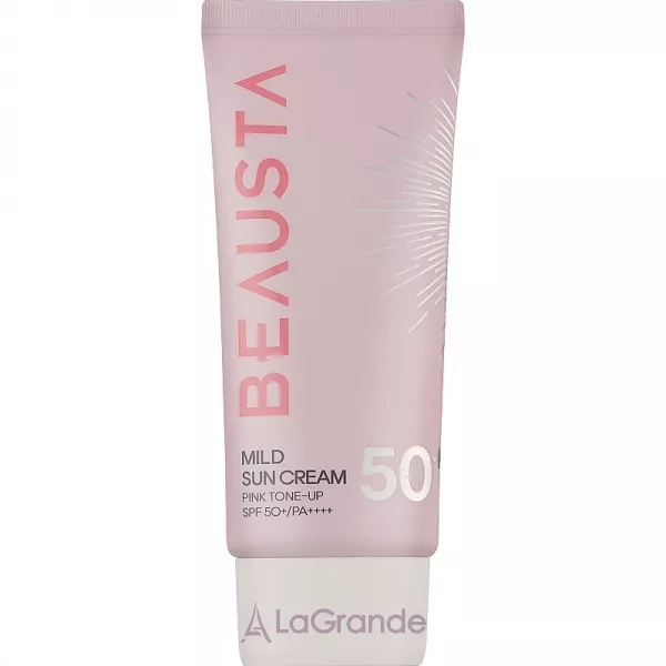 Beausta Mild Sun Cream Pink Tone-Up SPF50+ �������������� ���������� ���� SPF50+