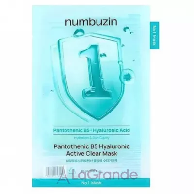 Numbuzin No.1 Pantothenic B5 Hyaluronic Active Clear Mask �������� ����� ��� ���� � ���������� � ������������ ��������