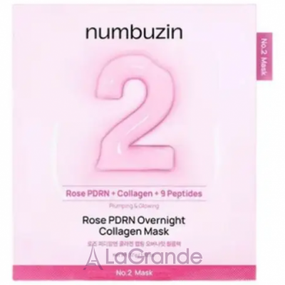 Numbuzin No.2 Rose Pdrn Overnight Collagen Mask ������ ����� ��� ���� � ����� PDRN � ����������