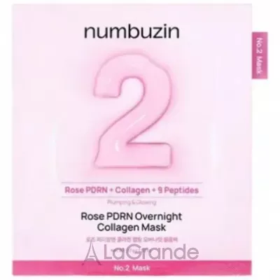Numbuzin No.2 Rose Pdrn Overnight Collagen Mask ������ ����� ��� ���� � ����� PDRN � ����������